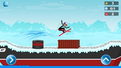 Screenshot #1 pour Stickman Luge - Winter Games!