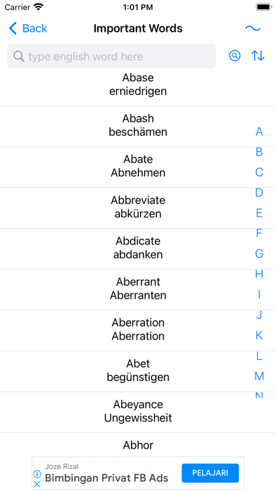 Smart German Dictionary Screenshot