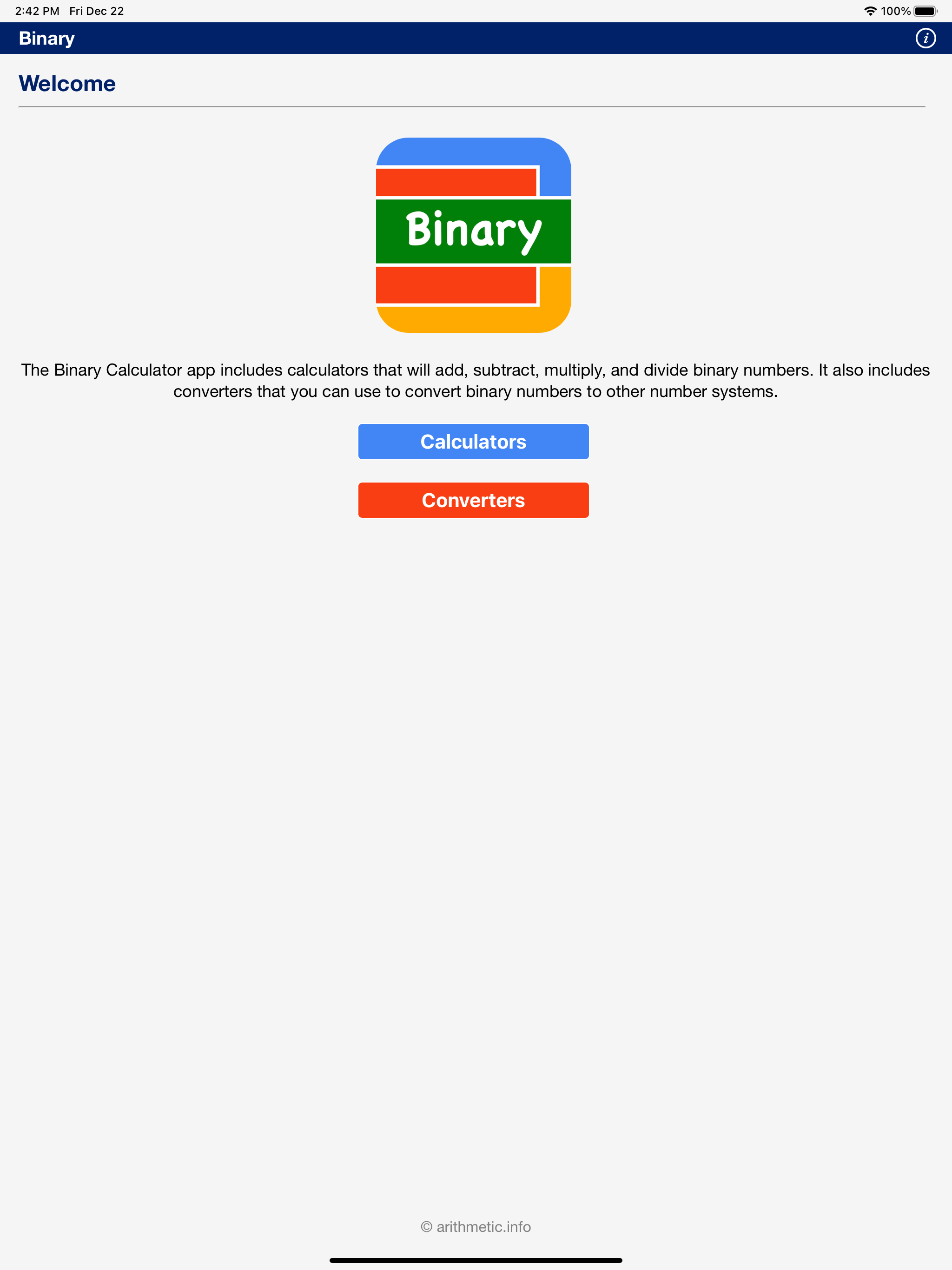Binary Calculator