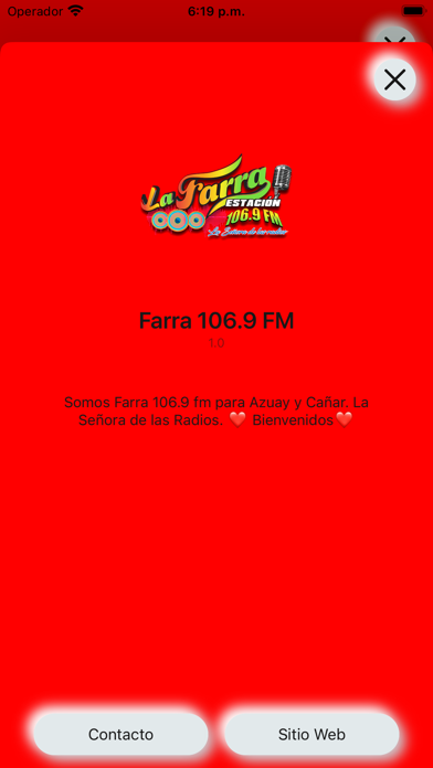 Farra 106.9 FM Screenshot