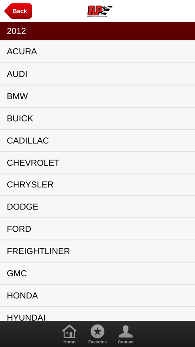 AP Exhaust Catalog Screenshot