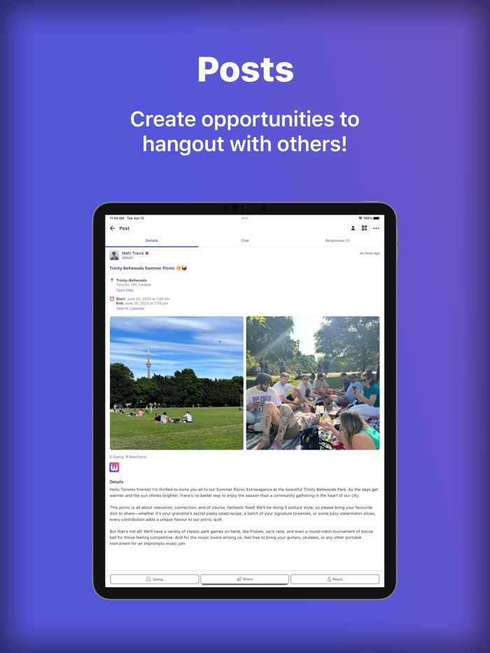 WutUp - Social Hangout App
