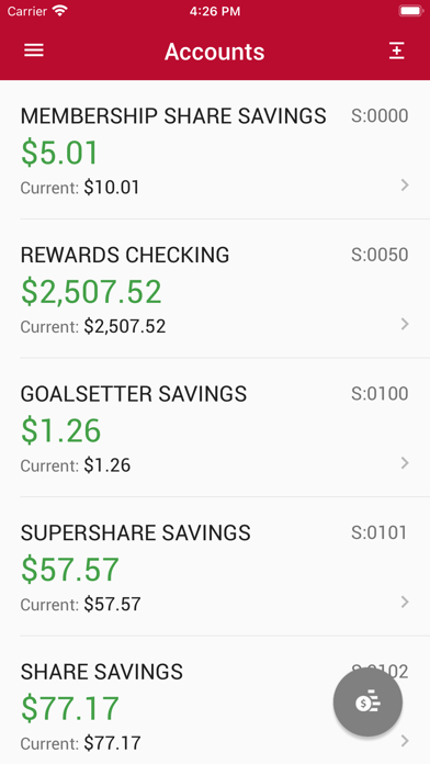 Co-op CU Mobile Screenshot