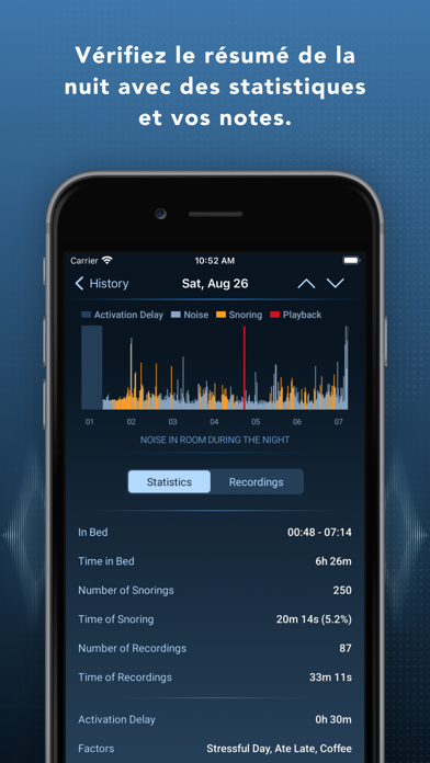 Screenshot #3 pour Prime Sleep Recorder Pro