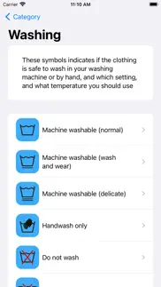 wash - laundry symbols iphone screenshot 2