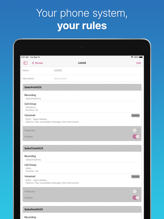 FluentStream Admin iPad screenshot 5 - Business app