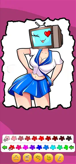 Game screenshot Titan Women Coloring Tv mod apk