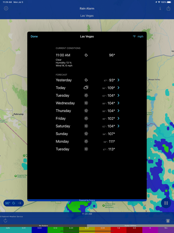 Rain Alarm Live Weather Radar screenshot 4
