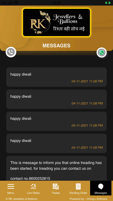 R K Jewellers & Bullions Screenshot