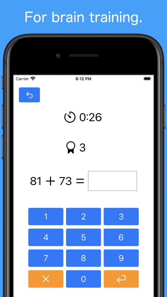 #1. 1 Minute Mental Arithmetic (iOS) Podle: Hirokazu Uno