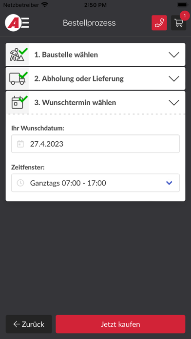 AUER Bauzentrum Screenshot