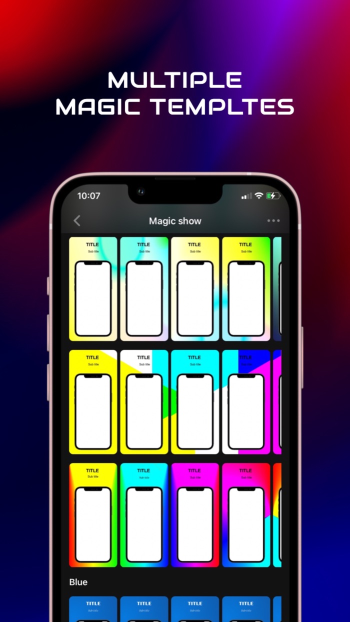 Mocshow-App screenshot design