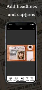 Newspaper Photo Editor screenshot #3 for iPhone