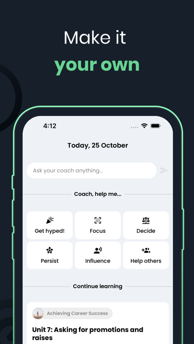 Direction: Coach & Adviser Screenshot