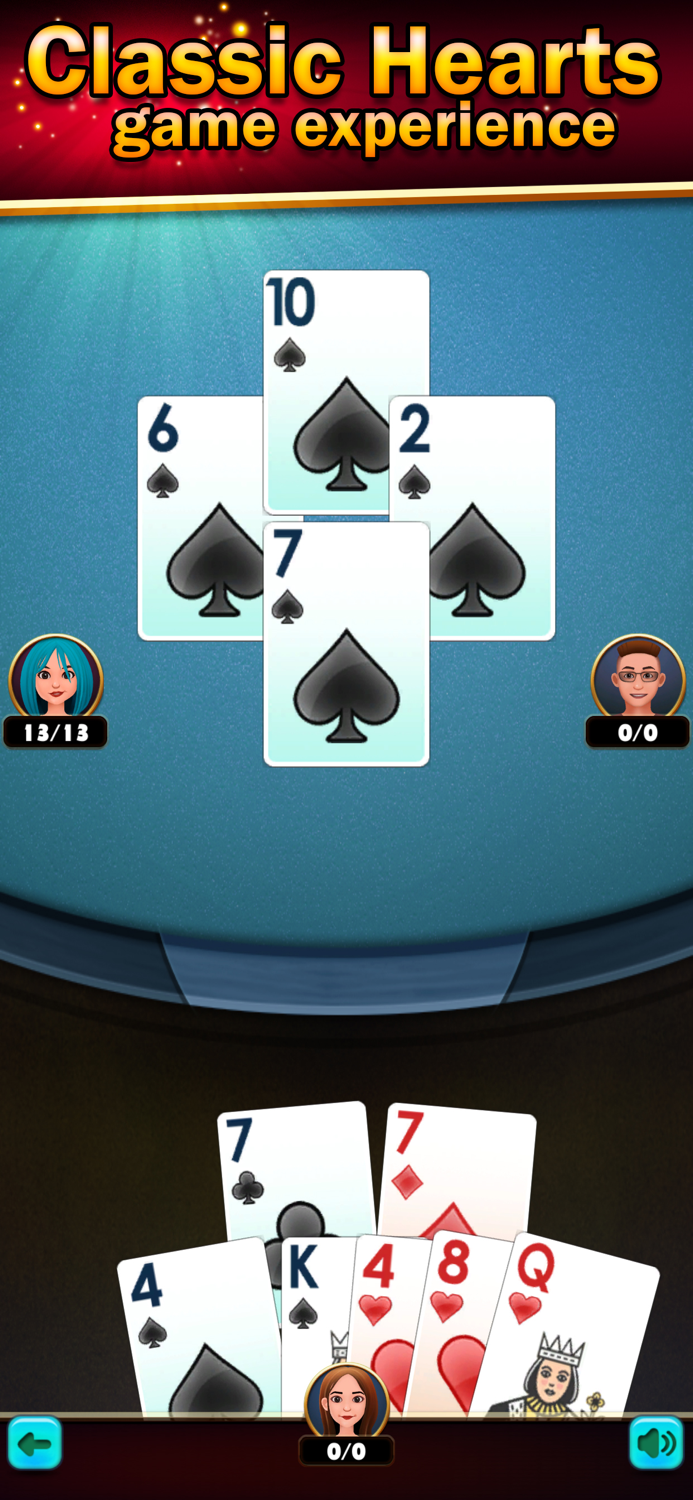 Hearts Classic Offline Card