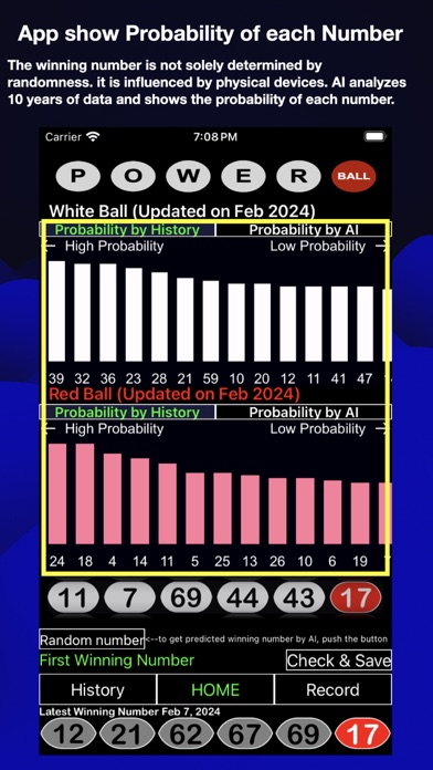 Powerball Analyzer Screenshot