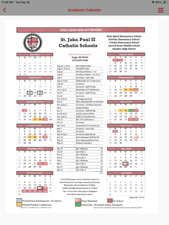 JPII Catholic Schools iPad screenshot 2 - Education app