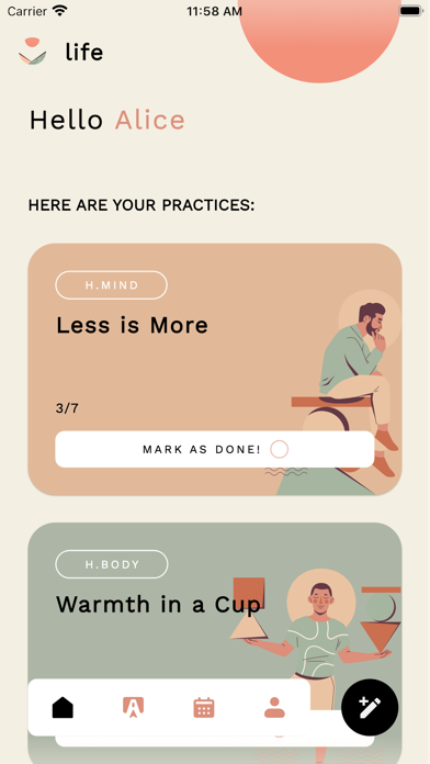 Holistiq Life Coach Screenshot