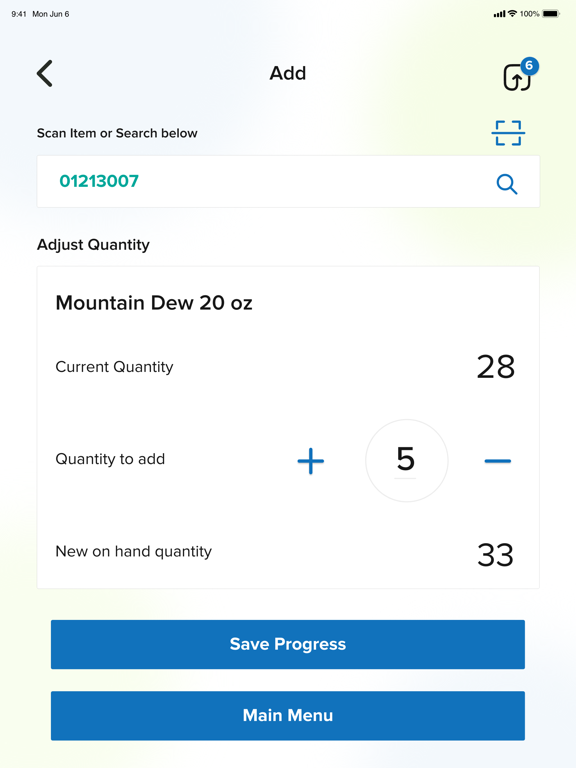 Breakroom Provisions Inventory iPad screenshot