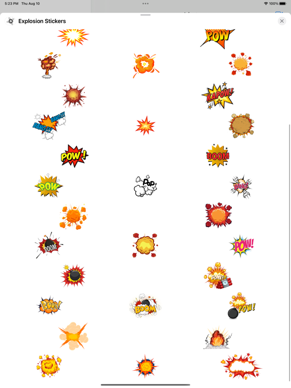 Screenshot #5 pour Explosion Stickers