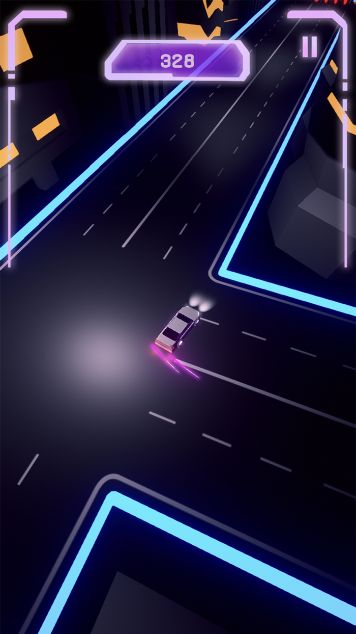 Neon Heist Cyber Drive chase