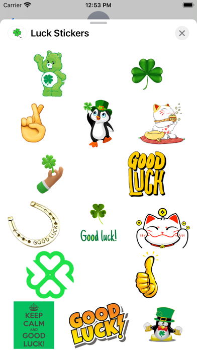 Screenshot #1 pour Luck Stickers