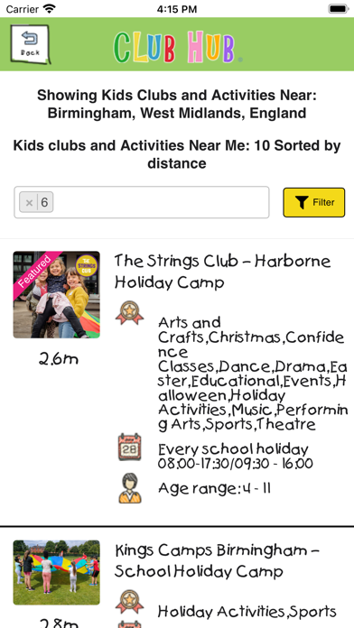 Club Hub UK - Activity Locatorのおすすめ画像6