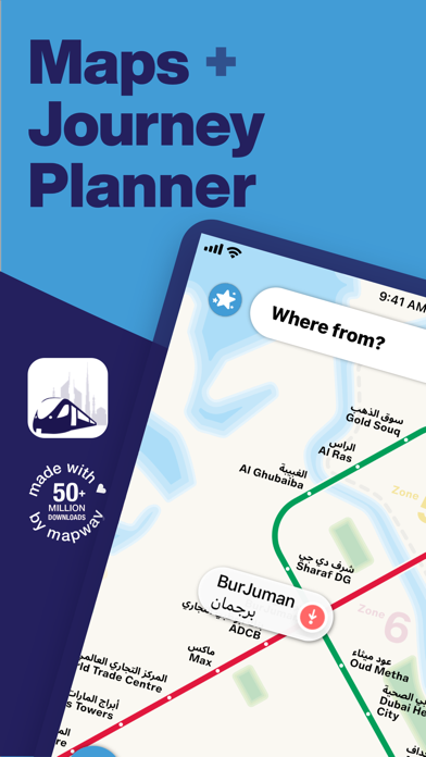 Dubai Metro Interactive Map Screenshot