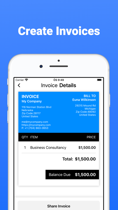 Pixe: Simple Invoice Maker Pro Screenshot