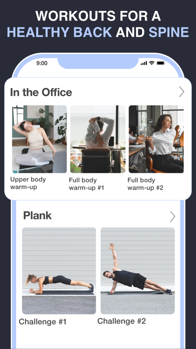 BackEase Posture Home Exercise Screenshot
