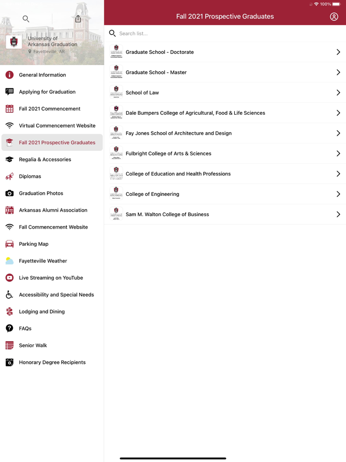 Univ of Arkansas Graduation