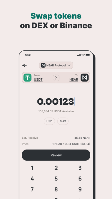 HERE Crypto Wallet Screenshot