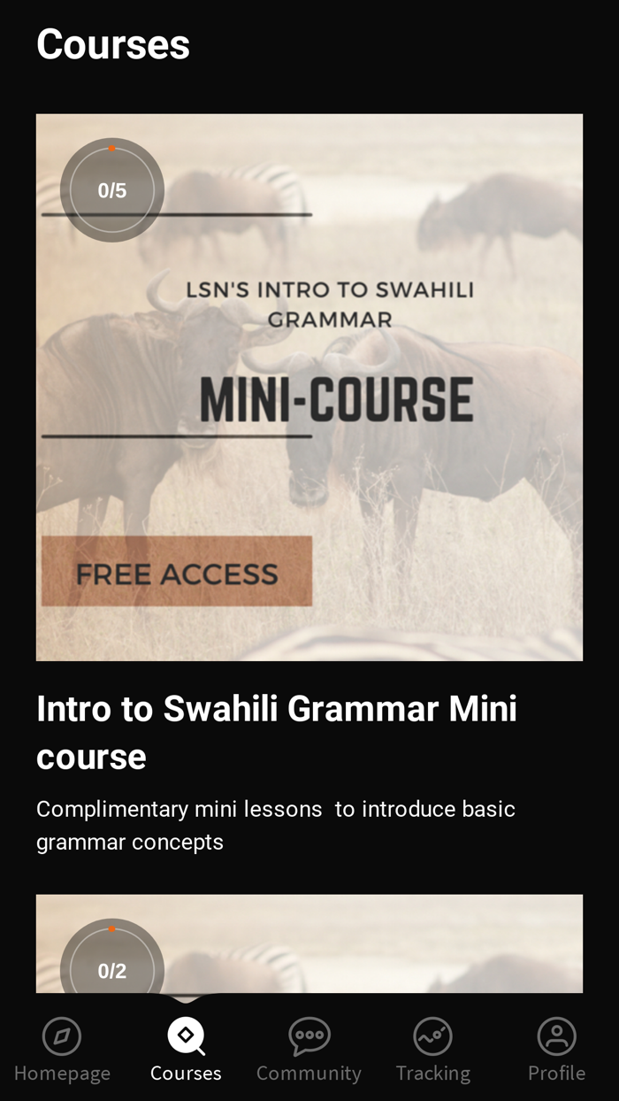 LSN SWAHILI FOR HOAMIs