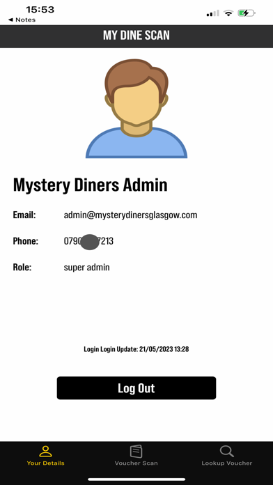 MyDineSCAN Screenshot