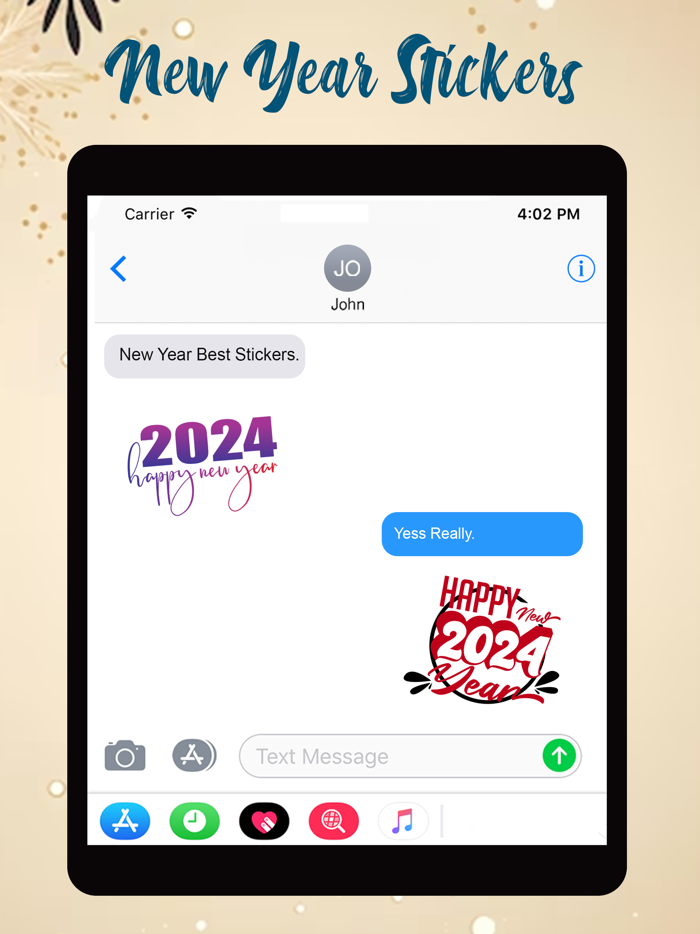 Happy New Year Sticker Emoji