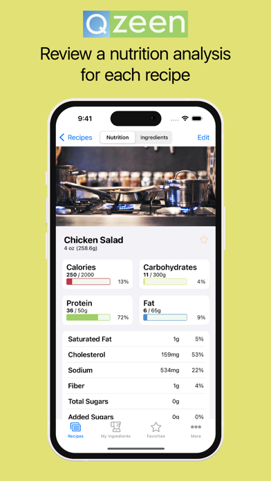 Qzeen - Recipe Calculator Screenshot