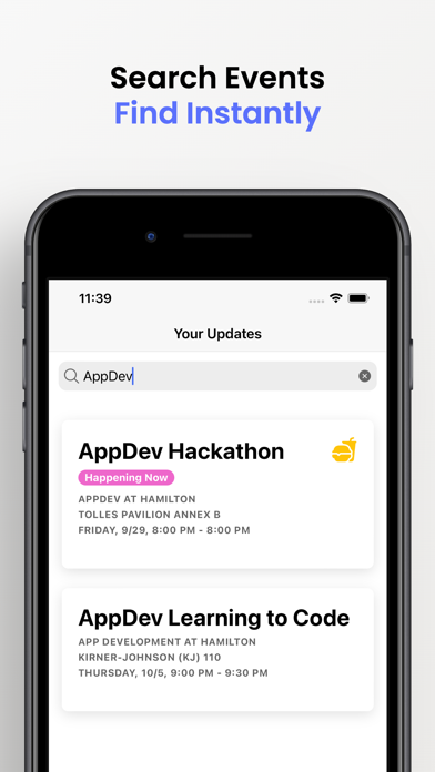 Events Now at Hamilton Screenshot