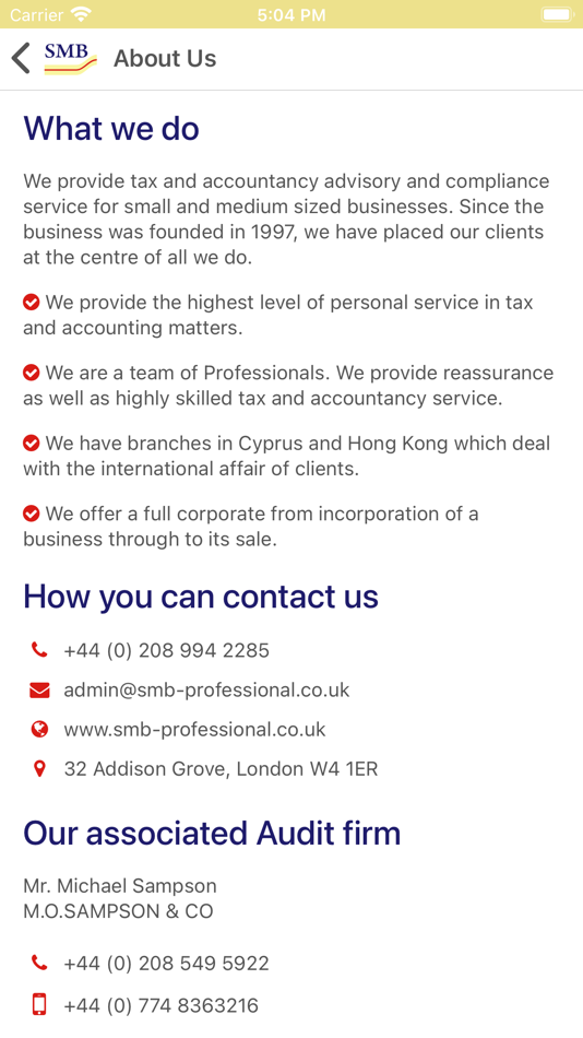 #2. SMB APP (iOS) 由: SMB PROFESSIONAL SERVICES LTD