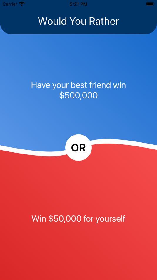 #3. Would You Rather: This or That (iOS) 由: Igor Shapkin