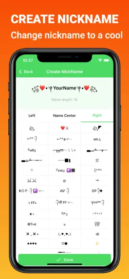 Game screenshot NickName - Special Characters mod apk