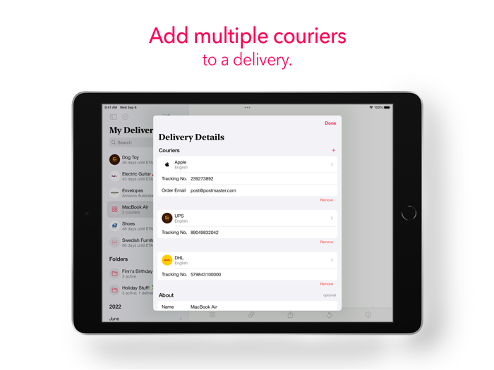 PostMaster  Track Deliveries