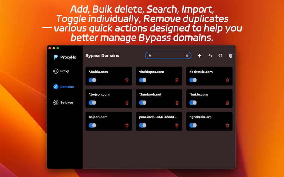 #6. ProxyHo - Network Switcher (macOS) 由: ScicoDream Network Technology Ltd
