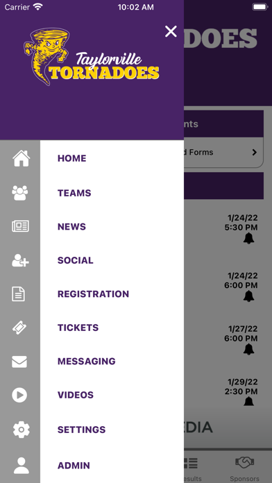 Taylorville Athletics Screenshot