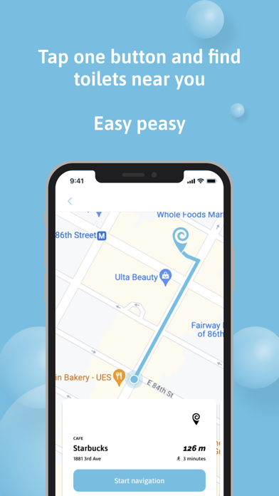 EasyPZ - Toilet Finder App Screenshot