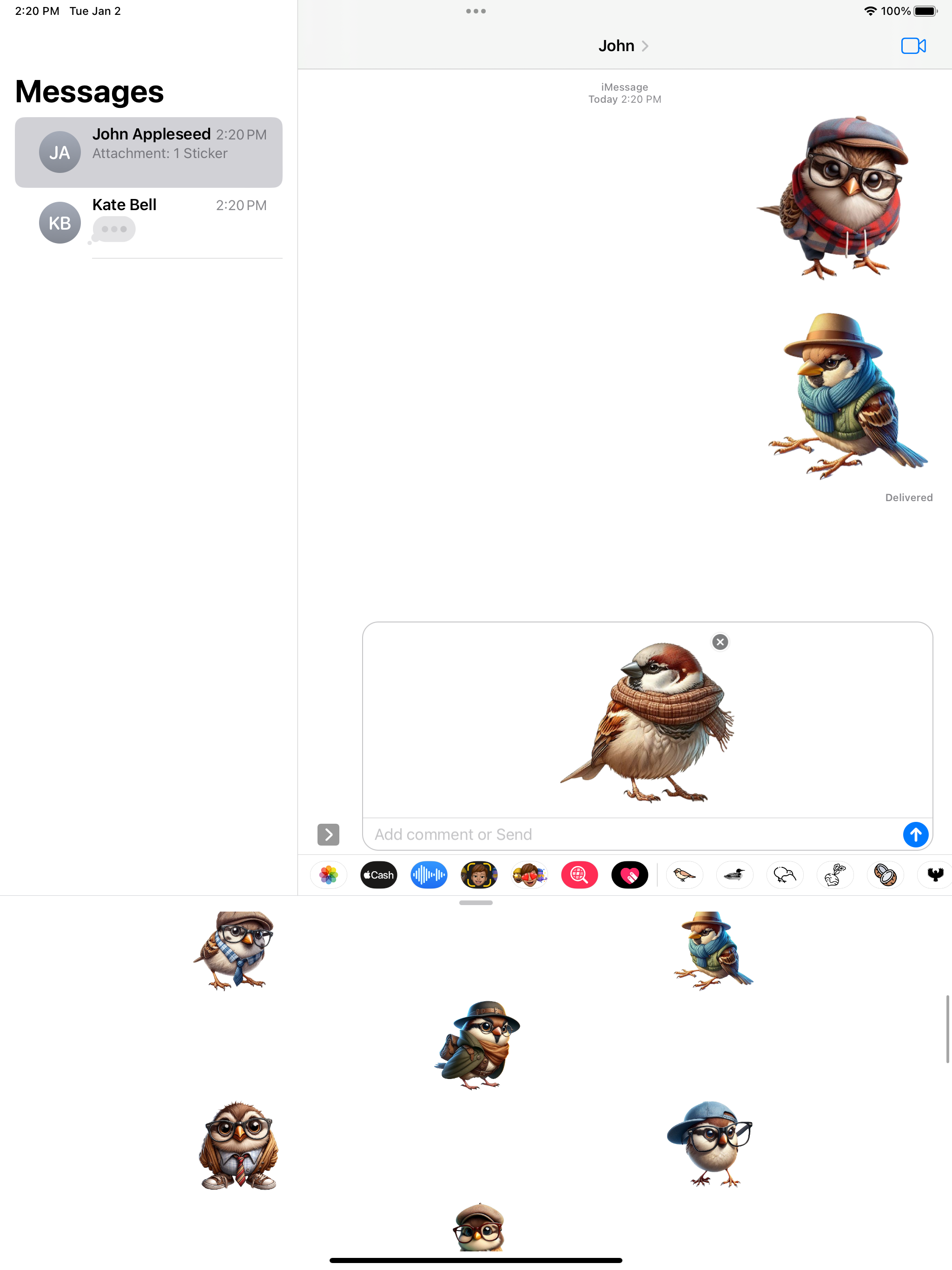 Sparrow Stickers