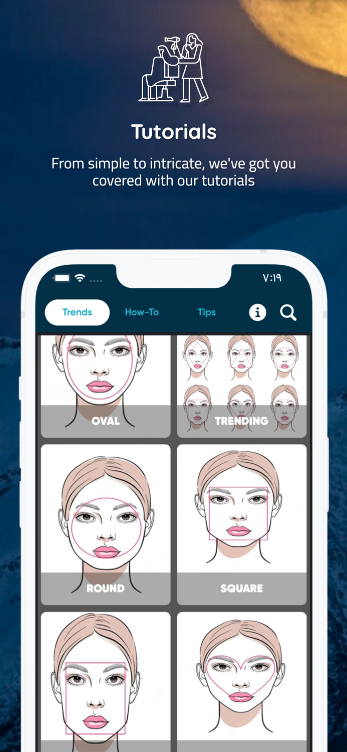 Hair Cut DYE Face App Try On