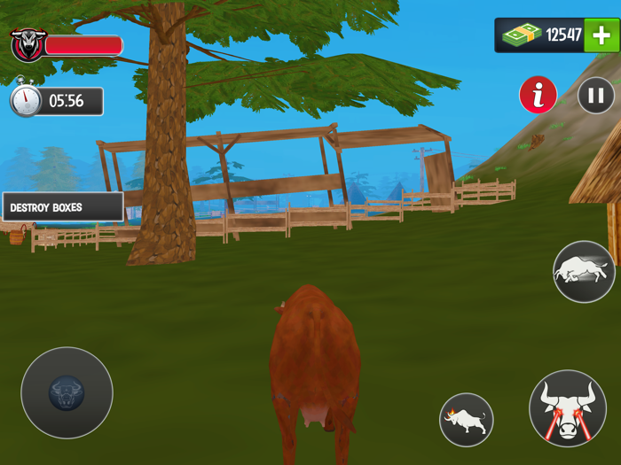 Scary Cow wild Animal Game