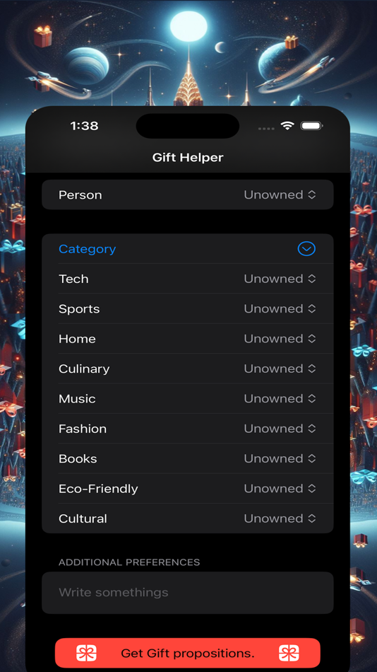 #3. Gift Helper (iOS) Przez: Vadym Bohdan