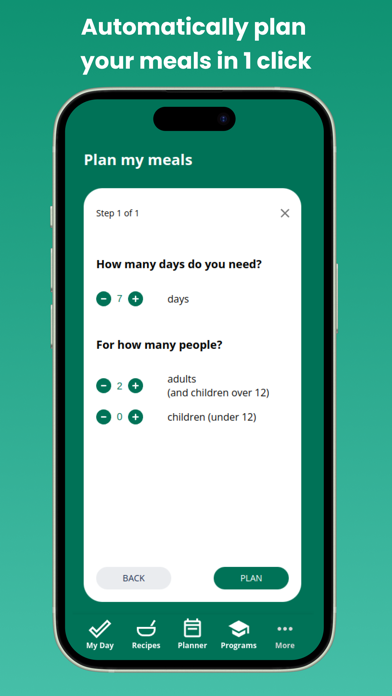 Model My Lifestyle - Meals Screenshot