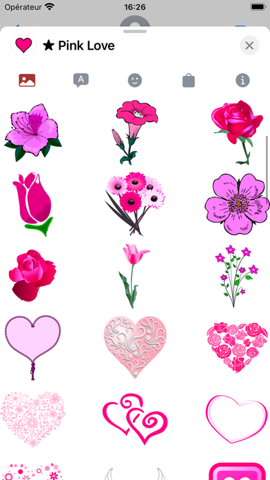 ピンクの愛 • Emoji and stickersのおすすめ画像10